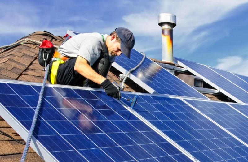 solar power installation